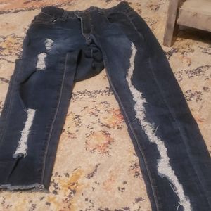 Like new distressed girls jeans size 9